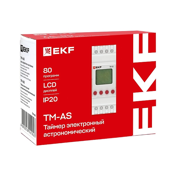 Таймер электронный астрономический двухканальный TM-АS EKF PROxima