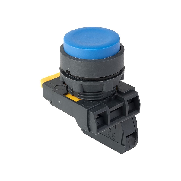 Кнопка выпирающая SB-25 без фиксации 1NС синяя IP65 EKF