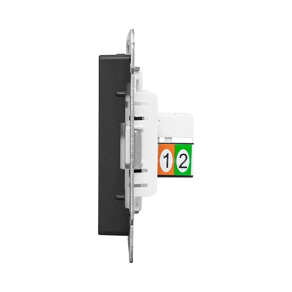 Механизм розетки RJ11, чёрный Эпика EKF