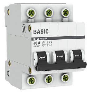 Выключатель нагрузки ВН-29 3P 40А BASIC