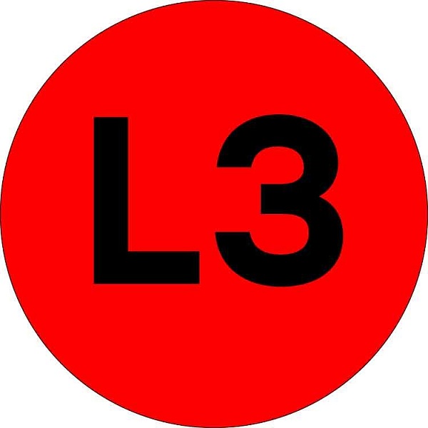 Наклейка "L3" d=20 EKF PROxima