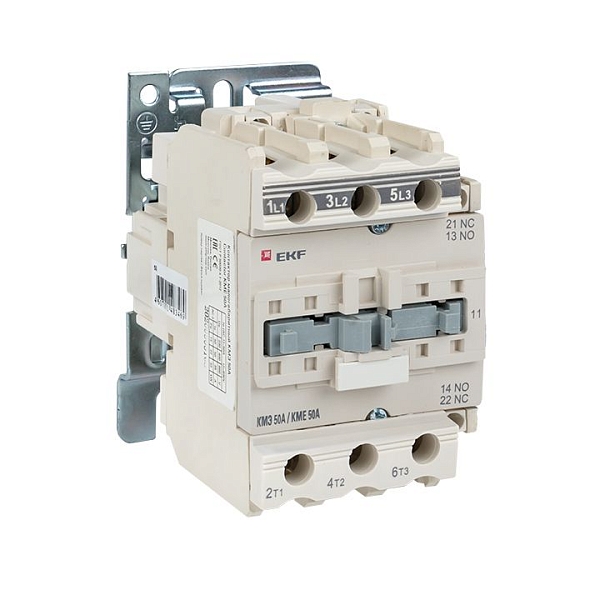 Контактор КМЭ-3 50А 1NO+1NC 230В AC EKF