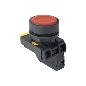 Кнопка SB-21 плоская без фиксации 1NС красная IP65 EKF