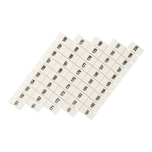 Маркеры для UT/ST/Push-in 4 с нумерацией 150-200 (100 шт.) EKF