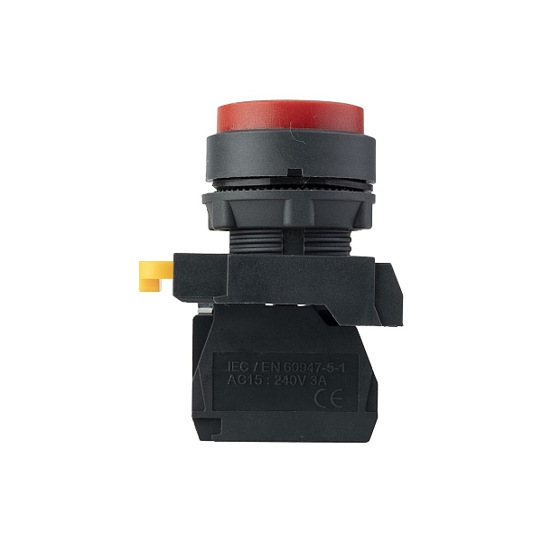 Кнопка выпирающая SB-25 без фиксации 1NС красная IP65 EKF