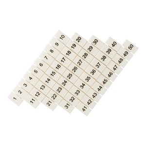 Маркеры для UT/ST/Push-in 6 с нумерацией 1-50 (100 шт.) EKF