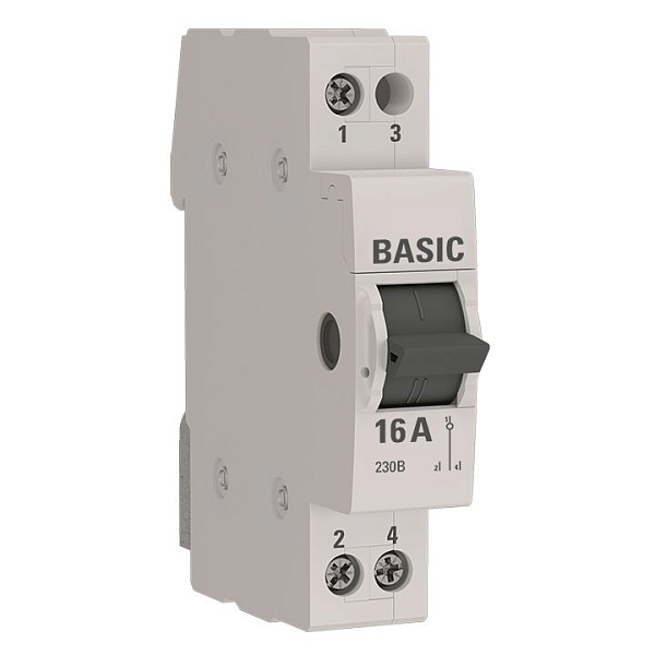 Трехпозиционный переключатель 1P 16А Basic