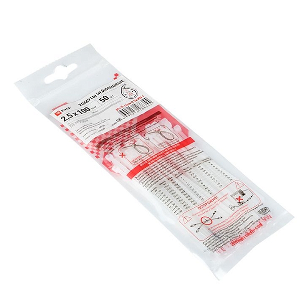 Хомут P6.6 стандартный (б), 2.5x120 (100шт) FlexLock EKF