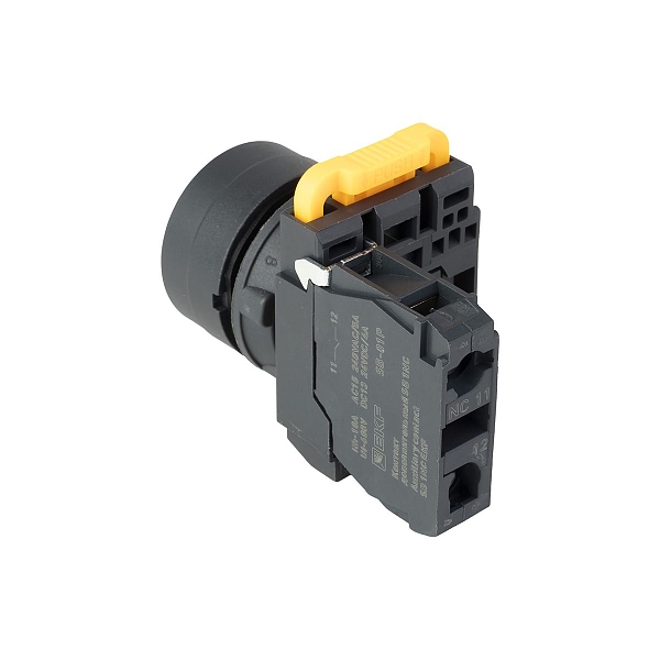 Кнопка SB-31 плоская с фиксацией 1NС синяя IP65 EKF