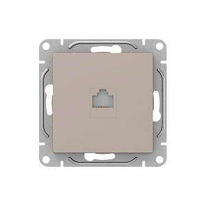 Механизм розетки RJ45 (cat6), кремовый Эпика EKF