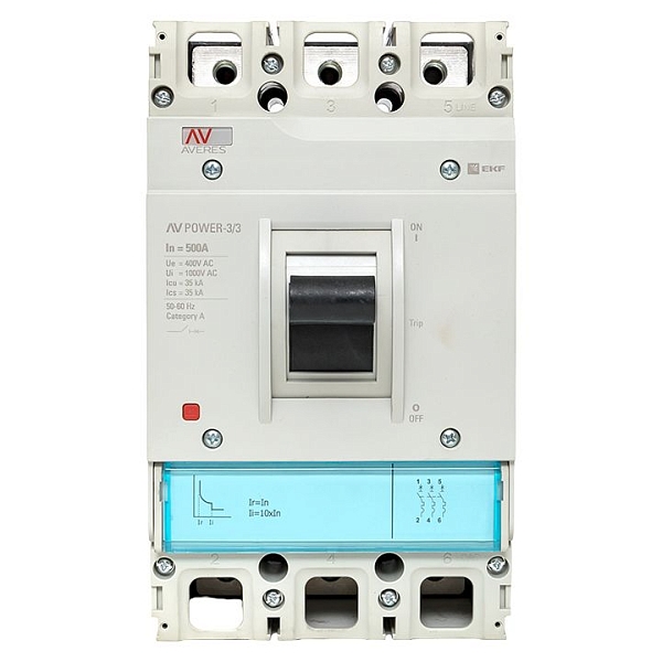 Выключатель автоматический в литом корпусе AV-POWER-3/3 500А 35кА TR EKF