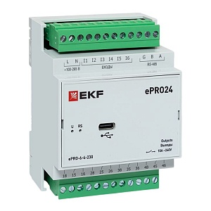 Модуль расширения ePRO24 удаленного управления 6вх\4вых 230В EKF PROxima