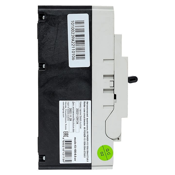 Выключатель автоматический в литом корпусе AV-POWER-1/3 100А 50кА ETU6.0 EKF