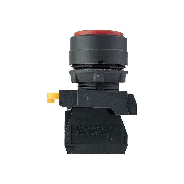 Кнопка выпирающая SB-35 с фиксацией 1NO красная IP65 EKF
