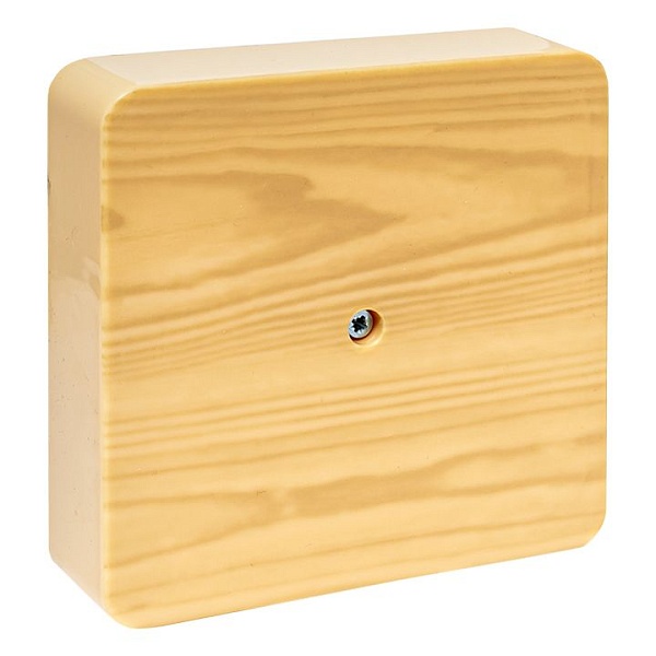 Коробка разветвительная KMP-030-032 (100x100x28) светлое дерево EKF PROxima