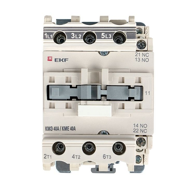 Контактор КМЭ-3 40А 1NO+1NC 36В AC EKF
