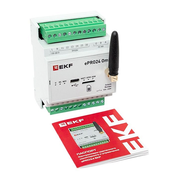 Контроллер удаленного управления 6вх/4вых Wi-Fi GSM 230 В ePRO24 Omni EKF