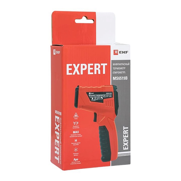 Инфракрасный термометр(пирометр) MS6519B EKF Expert